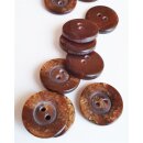 Knopf KS marmoriert braun-gold 17mm