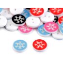 Knopf Schneeflocke 12mm