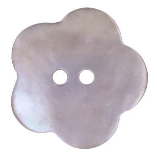 Knopf Perlmutt Blume Größe 24 - 15mm