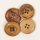 Holzknopf dunkel 20 mm