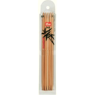 Strumpfstricknadeln BAMBUS  20 cm 5,50 mm
