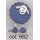 Knopf "Schäfchen" royalblau (662)